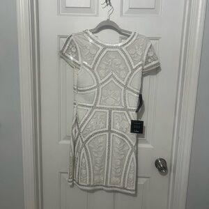 Lulu's White Embroidered Mini Dress